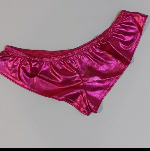 Liquid Latex Metallic Panties Small or Extra Small Lingerie EDC Rave Sexy - Picture 12 of 16